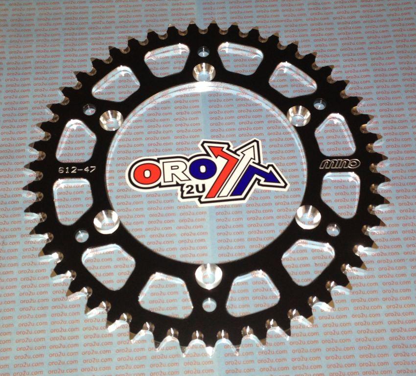 MINO REAR SPROCKET ALLOY BLACK 460, 25-612-47