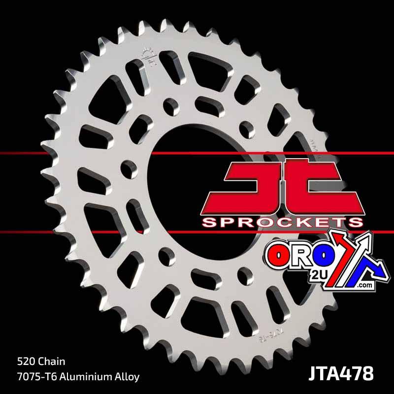 REAR SPROCKET JTA478.45 ALLOY, CHAIN 520 (7075-T6 Aluminium)