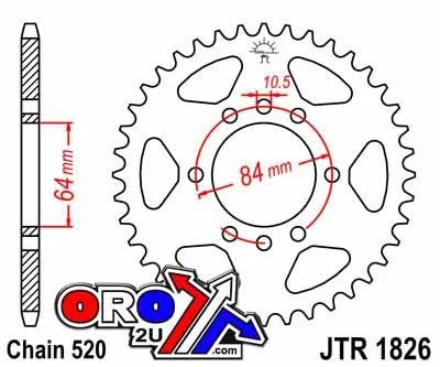 REAR SPROCKET JTR1826.42 JT SR1826-42