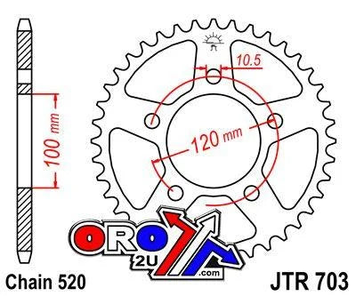 REAR SPROCKET JTR703.43 JT