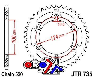 REAR SPROCKET STEEL JTR735.41