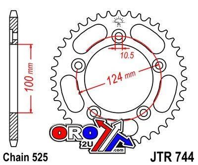 REAR SPROCKET JTR744.38 JT