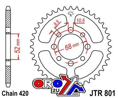 REAR SPROCKET JTR801.33 JT 420