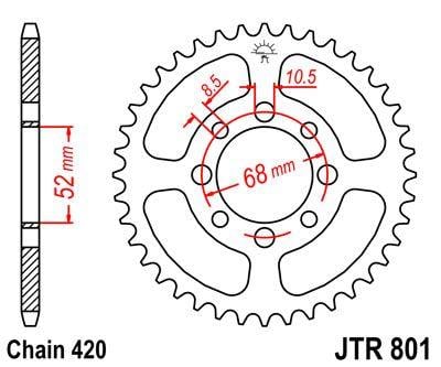 REAR SPROCKET STEEL 37 [JTR801.37] 420