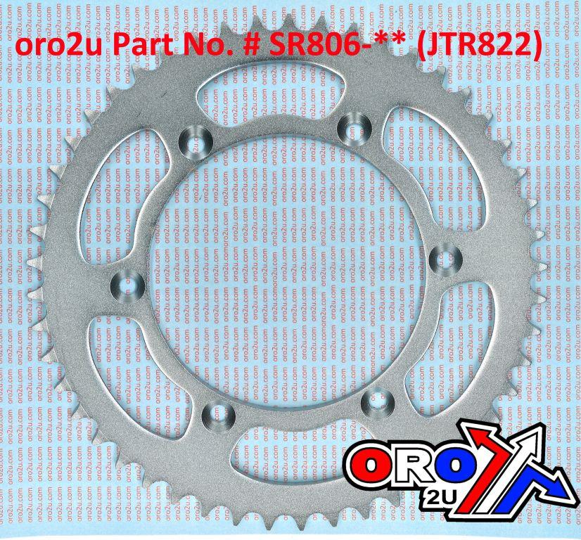 REAR SPROCKET STEEL 51 [JTR822.51] 520, SILVER