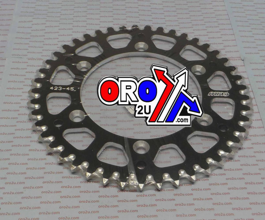 MINO REAR SPROCKET ALLOY BLACK 808, 25-423-520-45