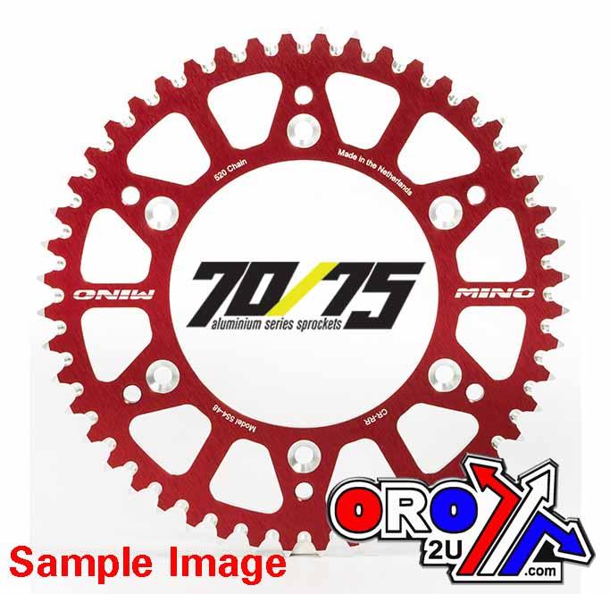 MINO REAR SPROCKET ALLOY RED 808, 25-423-520-48 RED