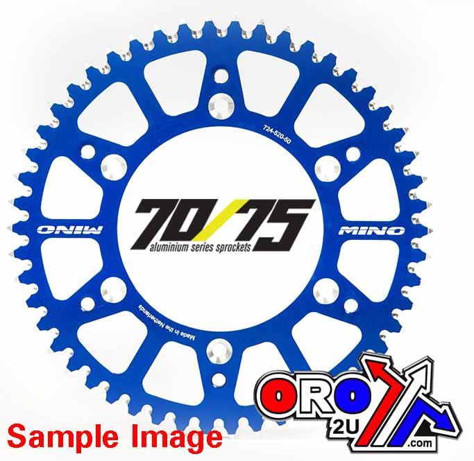 MINO REAR SPROCKET ALLOY BLUE, 25-423-520-51 BLUE JTR808