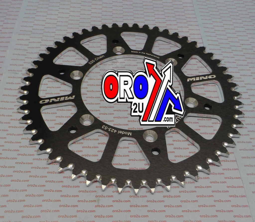 MINO REAR SPROCKET ALLOY BLACK, 25-423-520-53 JTR808