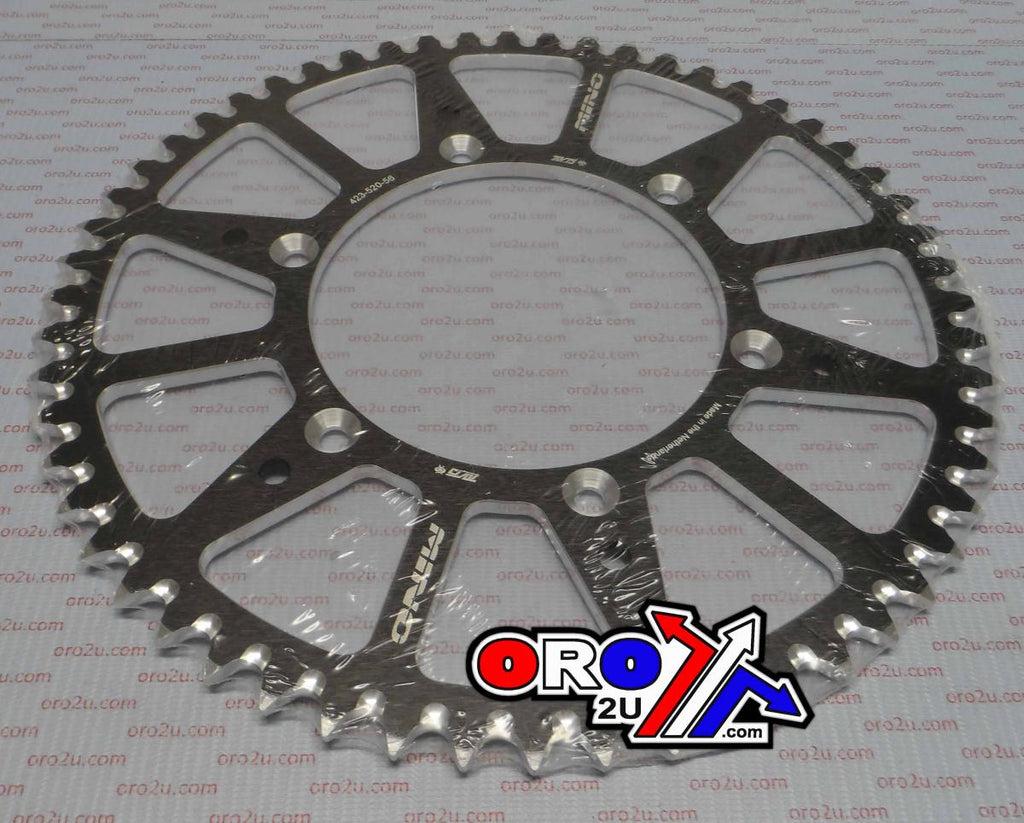 MINO REAR SPROCKET 808-56 BLACK, 25-423-520-56