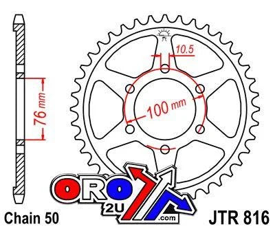 REAR SPROCKET JTR816.38 JT