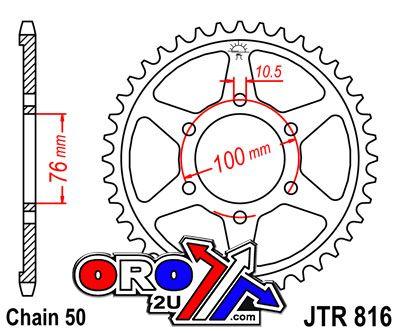 REAR SPROCKET JTR816.46 JT