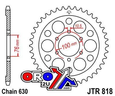 REAR SPROCKET JTR818.41 STEEL