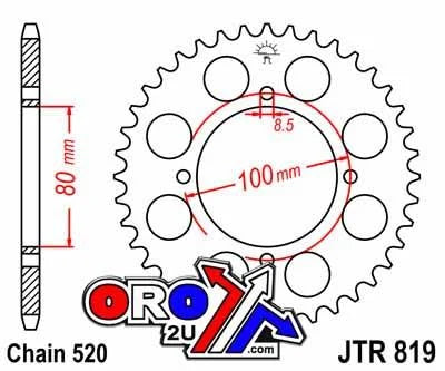 REAR SPROCKET JTR819.46 JT 520