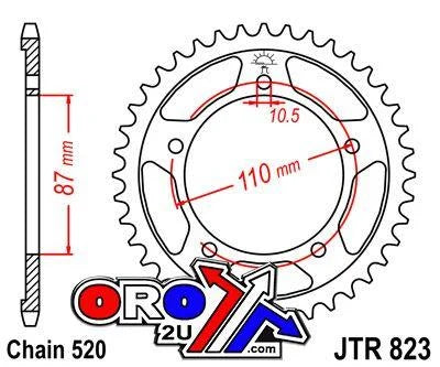 REAR SPROCKET STEEL JTR823.46