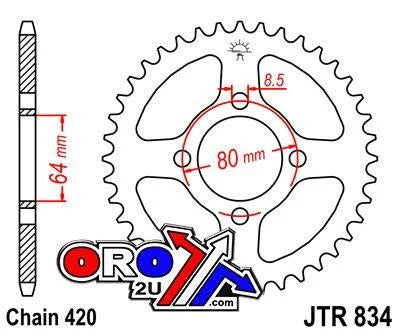 REAR SPROCKET JTR834.39 JT