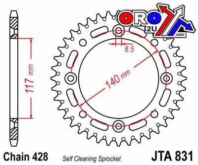 REAR SPROCKET ALLOY JTA831.46
