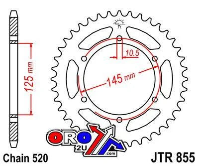 REAR SPROCKET JTR855.46 JT BLACK