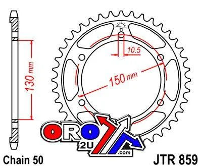REAR SPROCKET JTR859.38 JT