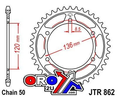REAR SPROCKET JTR862.45 JT