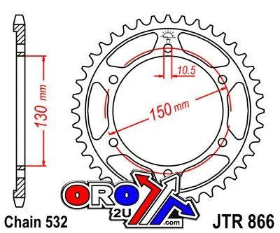 REAR SPROCKET JTR866.39 JT