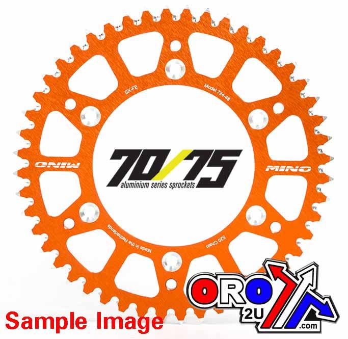 MINO REAR SPROCKET ALLOY ORANGE, 25-724-520-48 JTR897