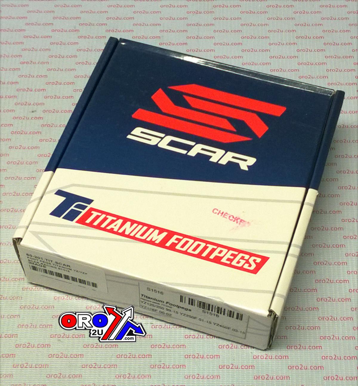FOOTPEGS GRIPPER 97-26 ALTA FANTIC YAMAHA REDSHIFT XE XX YZ WR TENERE TITANIUM 60mm WIDE SCAR S1516