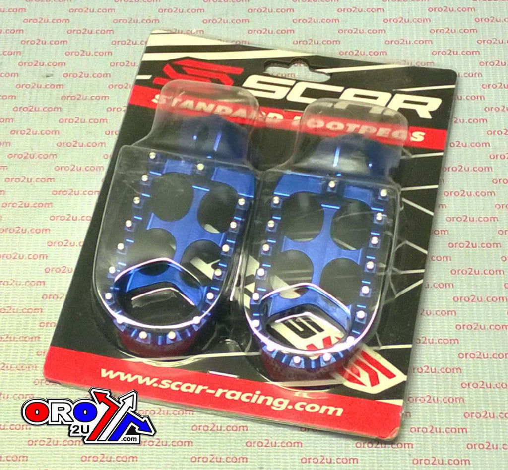 STANDARD FOOTPEGS BLUE 97-26 ALTA REDSHIFT FANTIC XE XX XEF XXF YAMAHA YZ WR TENERE 48mm SCAR S1211B