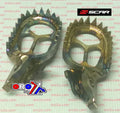 TITANIUM FOOTPEGS GRIPPER 02-26 HONDA CR CRF AFRICA TWIN 125 150 250 300 450 1000 1100 SCAR S2516