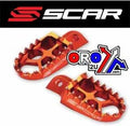 EVO FOOTPEGS ORANGE 98-26 BETA GASGAS HUSABERG HUSQVARNA KTM SHERCO RR MC FE SX EXC SE SCAR S5510OR