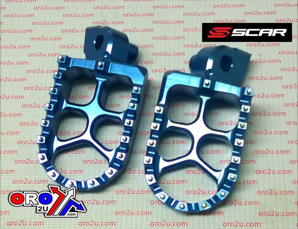 EVO FOOTPEGS BLUE 98-26 KTM SX EXC HUSABERG HUSQVARNA SHERCO BETA GAS GAS EXCEPT 85 105 57mm SCAR S5510B
