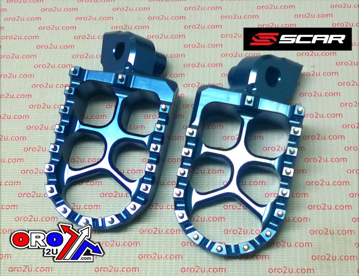 EVO FOOTPEGS BLUE 98-26 KTM SX EXC HUSABERG HUSQVARNA SHERCO BETA GAS GAS EXCEPT 85 105 57mm SCAR S5510B