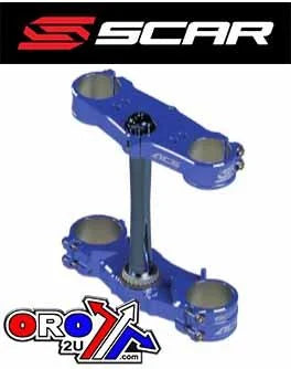 TRIPLE CLAMPS BLUE 21-26 FANTIC XX 250 OFFSET 25mm SCAR S1427