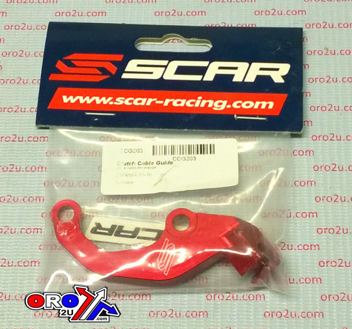 CLUTCH CABLE GUIDE RED 15-16 HONDA CRF 450 R SCAR CCG203