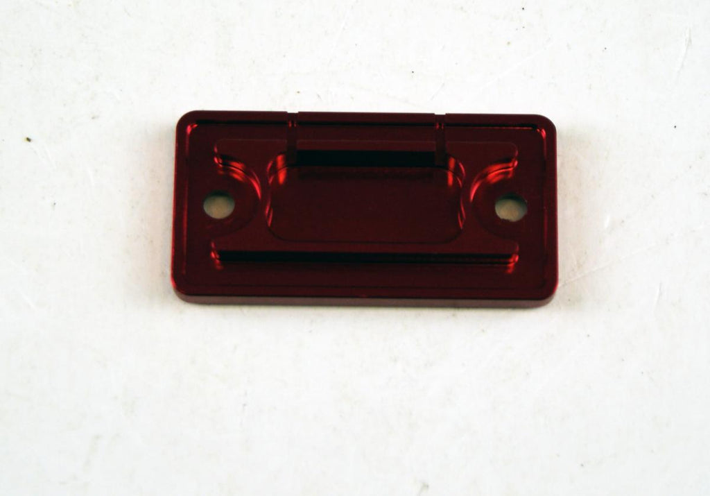 FRONT BRAKE RESERVOIR COVER RED 93-26 KAWASAKI SUZUKI YAMAHA KX KLX RM RM-Z RMX YZ WR SCAR 1801