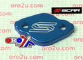 REAR BRAKE RESERVOIR COVER BLUE 03-26 FANTIC TM YAMAHA XE XX EN MX YZ WR XT 65 125 250 450 SCAR 1901