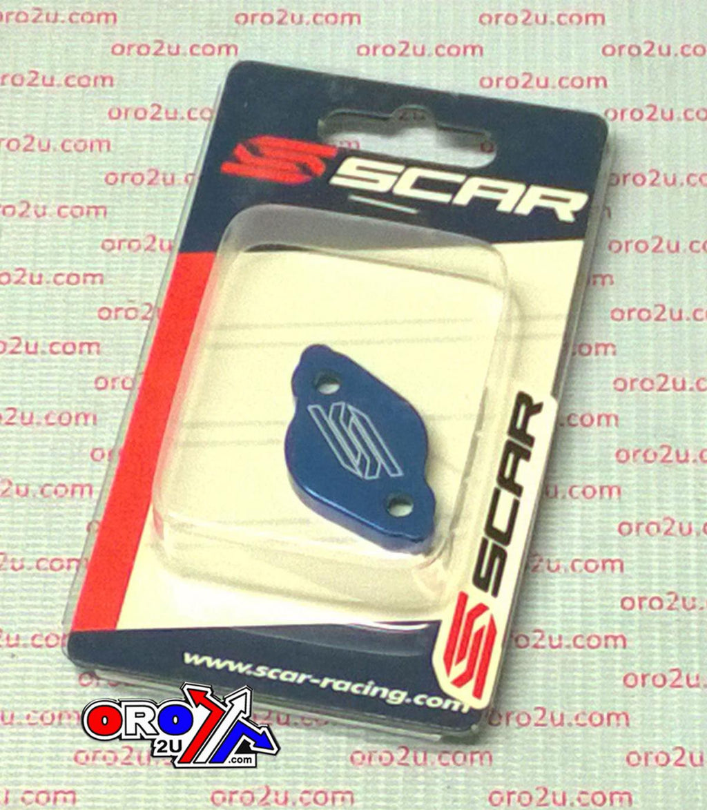 REAR BRAKE RESERVOIR COVER BLUE 03-26 FANTIC TM YAMAHA XE XX EN MX YZ WR XT 65 125 250 450 SCAR 1901