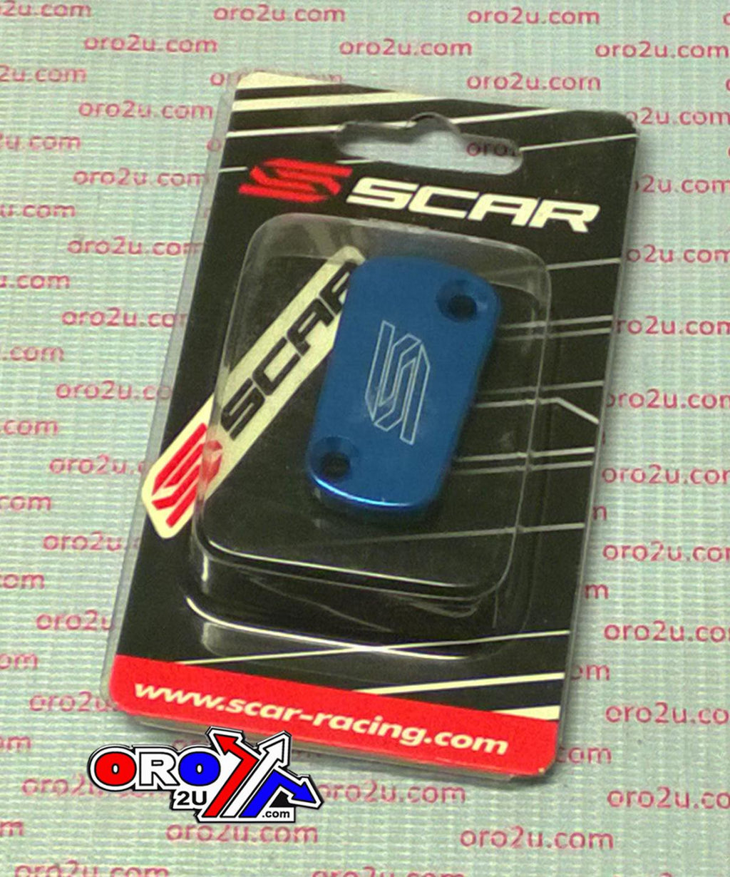 REAR BRAKE RESERVOIR COVER BLUE 03-26 KAW SUZ KX KLX KFX RM RM-Z RMX 125 230 250 300 450 SCAR 3901B