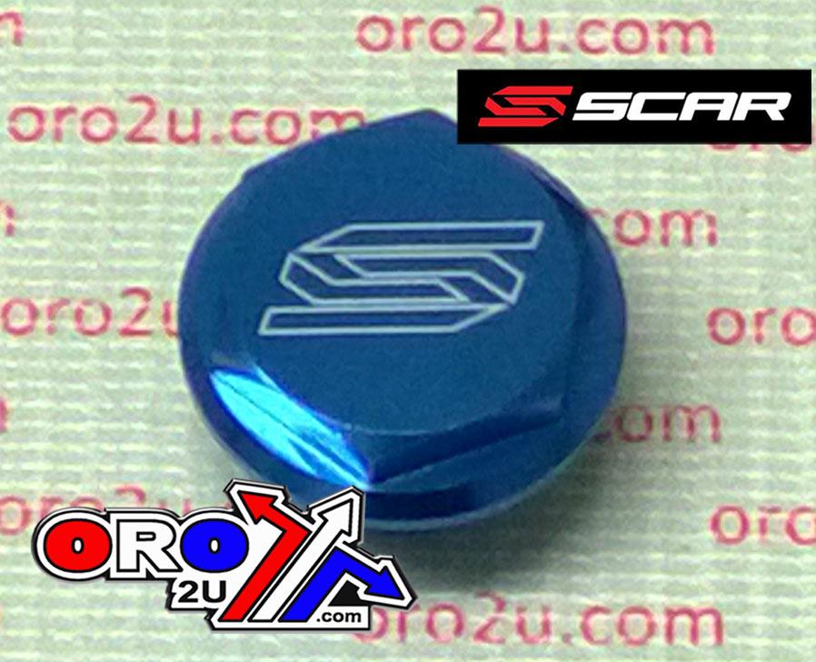 REAR BRAKE RESERVOIR COVER BLUE 04-26 KTM HUSQVARNA HUSABERG SHERCO DUCATI STARK TRIUMPH SCAR 5901B