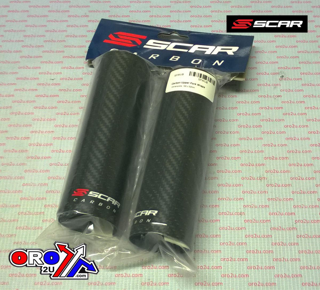 UPPER FORK WRAPS CARBON 85-26 BIG BIKES 125 250 450 500 160X52mm SCAR SFWUB