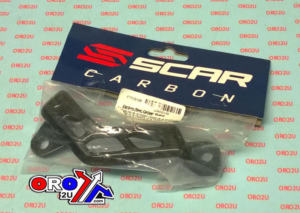 REAR CALIPER GUARD CARBON 06-24 FANTIC YAMAHA XE XEF XX WR YZ 125 250 450 F FX R X SCAR CRCG100