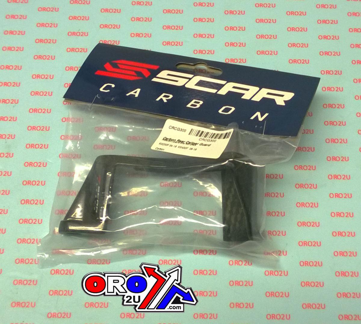 REAR CALIPER GUARD CARBON 04-26 KAWASAKI KX 250 450 F X SCAR CRCG300