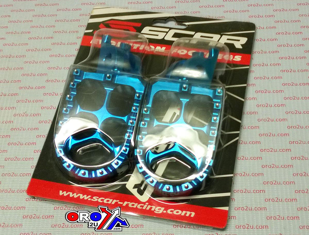 EVO FOOTPEGS BLUE CRF KXF ALUMINIUM BILLET SCAR S3515B