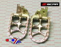 EVO FOOTPEGS TITANIUM COLOR 02-26 HONDA KAWASAKI CR CRF KX 125 150 250 300 450 1000 1100 57mm SCAR S3515