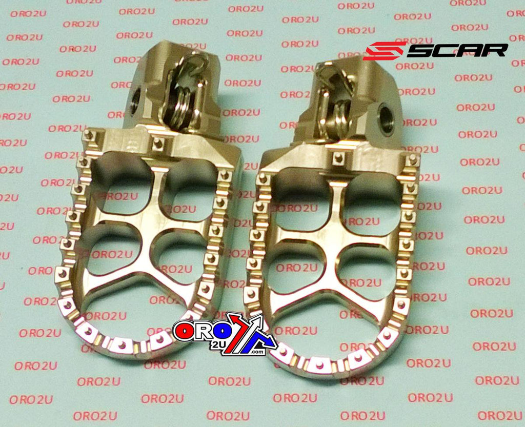 EVO FOOTPEGS TITANIUM COLOR 16-24 GASGAS HUSQVARNA KTM MC EC TC TX TE FC FE FS SX XC EXC 57mm SCAR S5511T