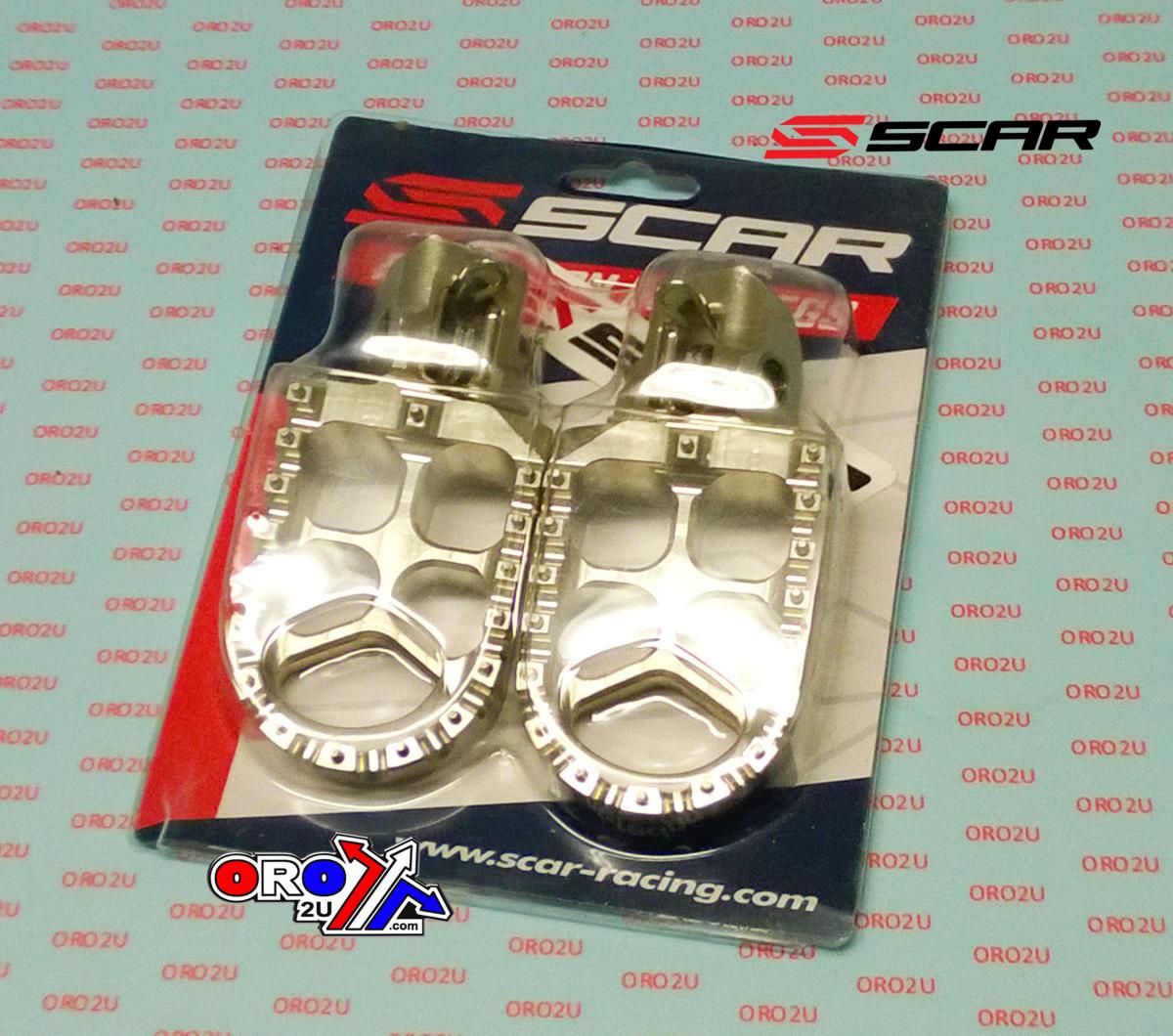 EVO FOOTPEGS TITANIUM COLOR 16-24 GASGAS HUSQVARNA KTM MC EC TC TX TE FC FE FS SX XC EXC 57mm SCAR S5511T
