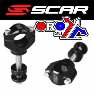 HANDLEBAR MOUNTS BLACK 28.6mm HEIGHT 30 35 40 45mm SCAR SP31