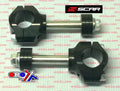 OVERSIZE BAR MOUNTS BLACK 99-26 HONDA CR CRF 125 250 450 28.6mm 30 35 40 45mm STOCK CLAMPS SCAR P62