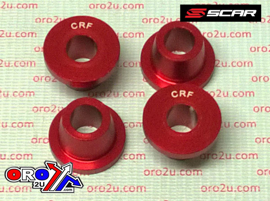 RUBBER KILLERS RED 84-26 HONDA CR CRF 125 250 450 500 L R RL RWE RX X 4-PIECE SCAR SCCRF