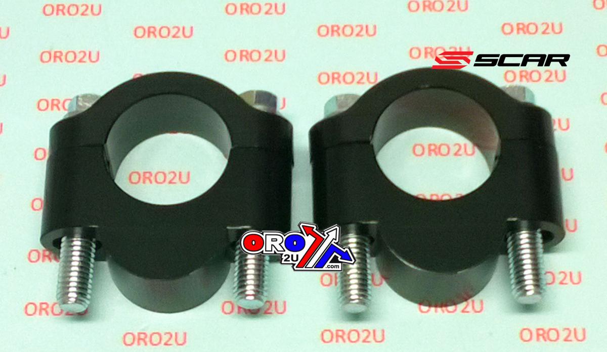 HANDLEBAR RISER KIT BLACK 28.6mm 20mm RISE SCAR UBR2